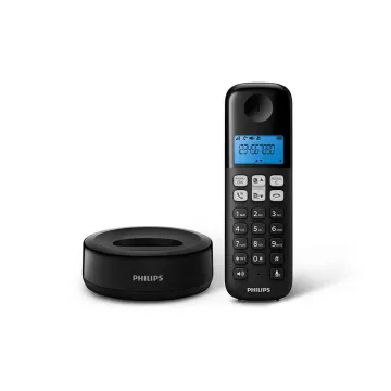 ΑΣΥΡΜΑΤΟ ΤΗΛΕΦΩΝΟ PHILIPS D1611B/GRS ME ΑΝΟΙΧΤΗ ΑΚΡΟΑΣΗ ΜΑΥΡΟ GR
