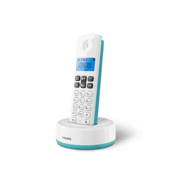 ΑΣΥΡΜΑΤΟ ΤΗΛΕΦΩΝΟ PHILIPS D1611T/GRS ME ΑΝΟΙΧΤΗ ΑΚΡΟΑΣΗ TURQUOISE GR