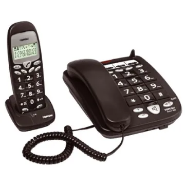 ΑΣΥΡΜΑΤΟ ΤΗΛΕΦΩΝΟ + ΣΤΑΘΕΡΟ TOPCOM BUTLER 900 ME ΜΕΓΑΛΑ ΠΛΗΚΤΡΑ ΑΝΟΙΧΤΗ ΑΚΡΟΑΣΗ