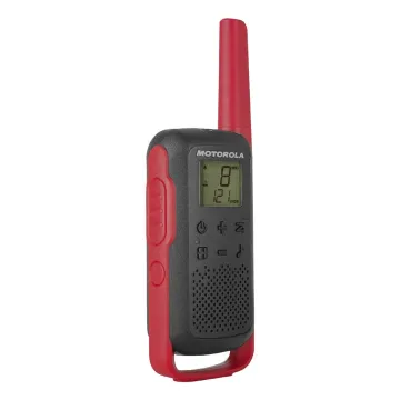 MOTOROLA TALKABOUT T62 ΑΣΥΡΜΑΤΟΣ ΠΟΜΠΟΔΕΚΤΗΣ PMR WALKIE TALKIE 0.5W 8 KM ΣΕΤ 2ΤΜΧ ΚΟΚΚΙΝΟ