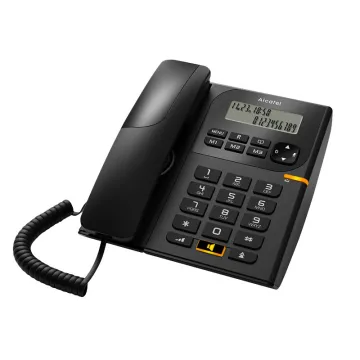 ΕΝΣΥΡΜΑΤΟ ΤΗΛΕΦΩΝΟ ΣΤΑΘΕΡΟ ALCATEL T58 ΜΑΥΡΟ (+ CALLER ID) GR