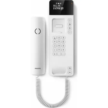ΕΝΣΥΡΜΑΤΟ ΤΗΛΕΦΩΝΟ ΨΗΦΙΑΚΟ ΓΟΝΔΟΛΑ PHILIPS M110W/GRS ΑΣΠΡΟ (ΑΝΟΙΧΤΗ ΑΚΡΟΑΣΗ + ΑΝΑΓΝΩΡΙΣΗ ΚΛΗΣΕΩΝ) GR