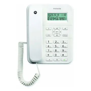 ΕΝΣΥΡΜΑΤΟ ΤΗΛΕΦΩΝΟ ΨΗΦΙΑΚΟ MOTOROLA CT202 ΛΕΥΚΟ (ΑΝΟΙΧΤΗ ΑΚΡΟΑΣΗ + ΑΝΑΓΝΩΡΙΣΗ ΚΛΗΣΕΩΝ) GR