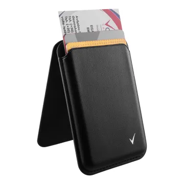 VOLTE-TEL ΘΗΚΗ ΚΑΡΤΩΝ MAGSAFE MAGNETIC ANTI-RF ME STAND LEATHER BLACΚ