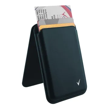 VOLTE-TEL ΘΗΚΗ ΚΑΡΤΩΝ MAGSAFE MAGNETIC ANTI-RF ME STAND LEATHER BLUE