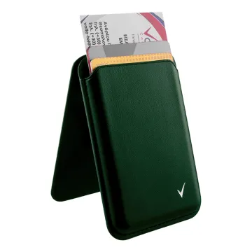 VOLTE-TEL ΘΗΚΗ ΚΑΡΤΩΝ MAGSAFE MAGNETIC ANTI-RF ME STAND LEATHER GREEN