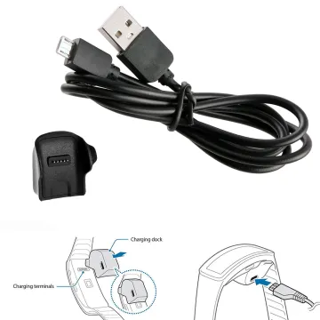 VOLTE-TEL ΒΑΣΗ ΦΟΡΤΙΣΗΣ ΜΕ ΚΑΛΩΔΙΟ USB ΓΙΑ SAMSUNG GALAXY WATCH GEAR FIT R350 BLACK