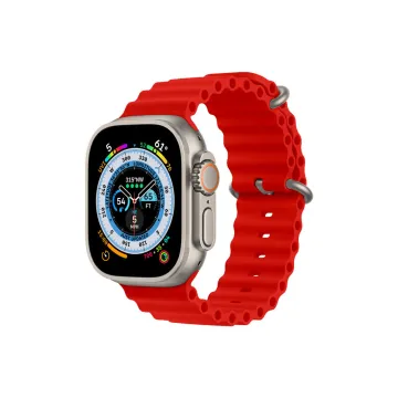 VOLTE-TEL VT107 ΛΟΥΡΑΚΙ ΡΟΛΟΓΙΟΥ ΣΥΜΒΑΤΟ ΜΕ APPLE WATCH 42/44/45/46/49mm OCEAN BAND LOOP RED