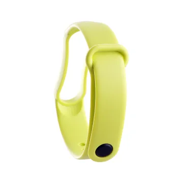 VOLTE-TEL ΛΟΥΡΑΚΙ ΡΟΛΟΓΙΟΥ ΣΙΛΙΚΟΝΗΣ XIAOMI MI BAND 5/MI BAND 6 YELLOW GREEN
