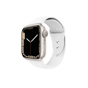 VOLTE-TEL VT104 ΛΟΥΡΑΚΙ ΡΟΛΟΓΙΟΥ ΣΙΛΙΚΟΝΗΣ ΣΥΜΒΑΤΟ ΜΕ APPLE WATCH 38/40/41/42mm ICONBAND WHITE