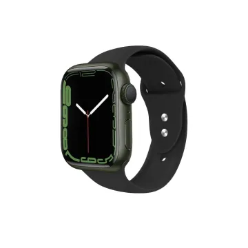 VOLTE-TEL VT104 ΛΟΥΡΑΚΙ ΡΟΛΟΓΙΟΥ ΣΙΛΙΚΟΝΗΣ ΣΥΜΒΑΤΟ ΜΕ APPLE WATCH 38/40/41/42mm ICONBAND BLACK