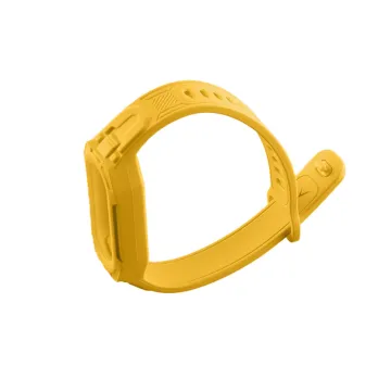 VOLTE-TEL VT153 ΛΟΥΡΑΚΙ ΡΟΛΟΓΙΟΥ ΣΙΛΙΚΟΝΗΣ CONJOINED XIAOMI SMART BAND 5/BAND 6/BAND 7/ BAND 8/ BAND 9/BAND 10 YELLOW