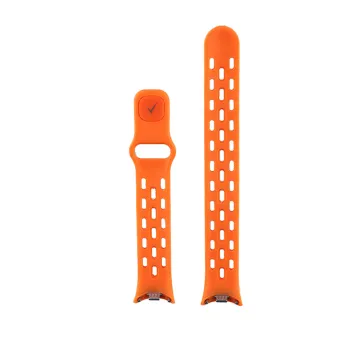 VOLTE-TEL VT154 ΛΟΥΡΑΚΙ ΡΟΛΟΓΙΟΥ ΣΙΛΙΚΟΝΗΣ XIAOMI SMART BAND 8/SMART BAND 9/SMART BAND 10 ORANGE