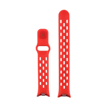 VOLTE-TEL VT154 ΛΟΥΡΑΚΙ ΡΟΛΟΓΙΟΥ ΣΙΛΙΚΟΝΗΣ XIAOMI SMART BAND 8/SMART BAND 9/SMART BAND 10 RED