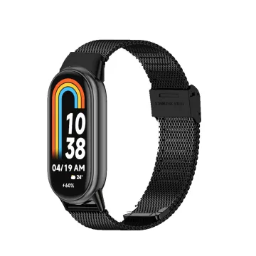 VOLTE-TEL VT155 ΛΟΥΡΑΚΙ ΡΟΛΟΓΙΟΥ ΜΕΤΑΛΛΙΚΟ XIAOMI SMART BAND 8/SMART BAND 9/SMART BAND 10 MILAN BLACK