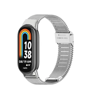 VOLTE-TEL VT155 ΛΟΥΡΑΚΙ ΡΟΛΟΓΙΟΥ ΜΕΤΑΛΛΙΚΟ XIAOMI SMART BAND 8/SMART BAND 9/SMART BAND 10 MILAN SILVER