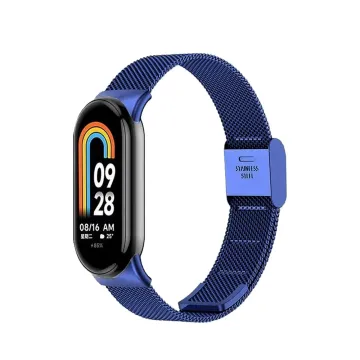 VOLTE-TEL VT155 ΛΟΥΡΑΚΙ ΡΟΛΟΓΙΟΥ ΜΕΤΑΛΛΙΚΟ XIAOMI SMART BAND 8/SMART BAND 9/SMART BAND 10 MILAN BLUE