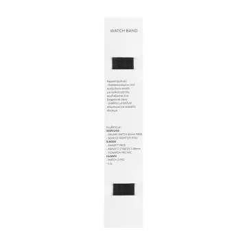 VOLTE-TEL ΛΟΥΡΑΚΙ ΡΟΛΟΓΙΟΥ ΑΝΟΞΕΙΔΩΤΟ ΑΤΣΑΛΙ UNIVERSAL 22mm ΔΙΧΤΥ BLACK