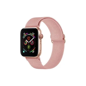 VOLTE-TEL VT101 ΛΟΥΡΑΚΙ ΡΟΛΟΓΙΟΥ ΣΥΜΒΑΤΟ ΜΕ APPLE WATCH 38/40/41/42mm ELASTIC BRAIDED NYLON PINK