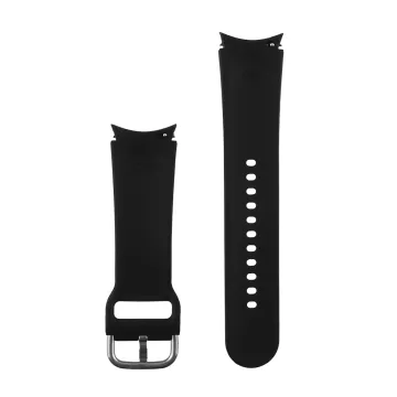 VOLTE-TEL VT113 ΛΟΥΡΑΚΙ ΡΟΛΟΓΙΟΥ ΣΙΛΙΚΟΝΗΣ SAMSUNG WATCH 6/6 CLASSIC/5/5 PRO/4/4 CLASSIC/3 BLACK-WHITE