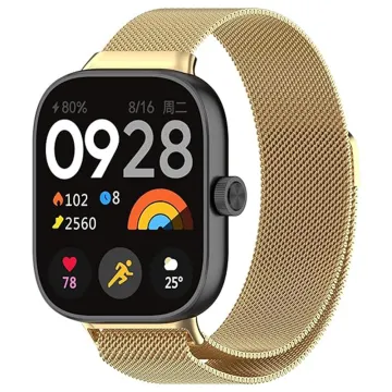 VOLTE-TEL VT137 ΛΟΥΡΑΚΙ ΡΟΛΟΓΙΟΥ ΜΕΤΑΛΛΙΚΟ XIAOMI REDMI WATCH 4/SMART BAND 8 PRO MILAN GOLD