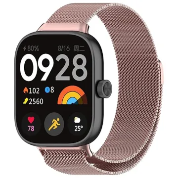 VOLTE-TEL VT137 ΛΟΥΡΑΚΙ ΡΟΛΟΓΙΟΥ ΜΕΤΑΛΛΙΚΟ XIAOMI REDMI WATCH 4/SMART BAND 8 PRO MILAN PINK