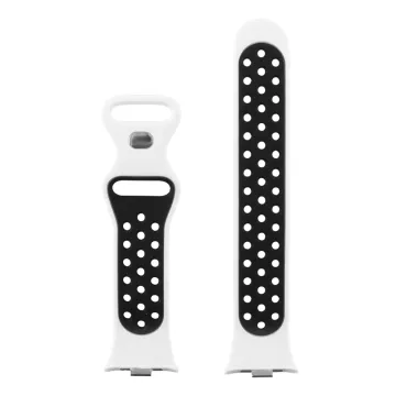 VOLTE-TEL VT129 ΛΟΥΡΑΚΙ ΡΟΛΟΓΙΟΥ ΣΙΛΙΚΟΝΗΣ XIAOMI REDMI WATCH 4/SMART BAND 8 PRO SPORT WHITE-BLACK