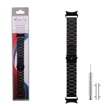 VOLTE-TEL ΛΟΥΡΑΚΙ ΡΟΛΟΓΙΟΥ ΑΝΟΞΕΙΔΩΤΟ ΑΤΣΑΛΙ UNIVERSAL 20mm (SAMSUNG WATCH 6/5/4)ADAPTOR- ΕΡΓΑΛΕΙΟ ΠΕΙΡΩΝ-2 ΠΕΙΡΟΙ - 3 BALL BLAC