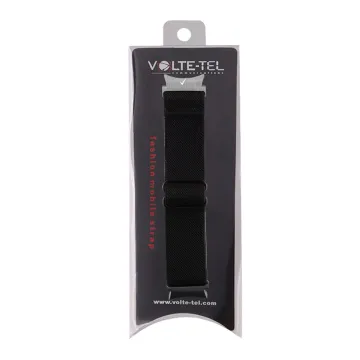 VOLTE-TEL VT118 ΛΟΥΡΑΚΙ ΡΟΛΟΓΙΟΥ SAMSUNG WATCH 6/6 CLASSIC/5/5 PRO/4/4 CLASSIC/3 ELASTIC BRAIDED NYLON BLACK