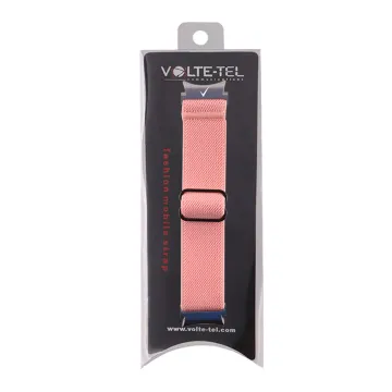 VOLTE-TEL VT118 ΛΟΥΡΑΚΙ ΡΟΛΟΓΙΟΥ SAMSUNG WATCH 6/6 CLASSIC/5/5 PRO/4/4 CLASSIC/3 ELASTIC BRAIDED NYLON PINK
