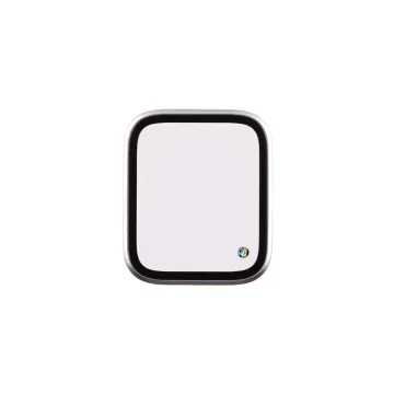 VOLTE-TEL ALUMINIUM TEMPERED GLASS APPLE WATCH 4/5/6/SE 40mm 3D CURVED 1.57in 0.30mm FULL COVER & INSTALLATION TOOL SILVER