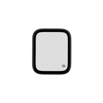 VOLTE-TEL ALUMINIUM TEMPERED GLASS APPLE WATCH 4/5/6/SE 44mm 3D CURVED 1.78in 0.30mm FULL COVER & INSTALLATION TOOL BLACK