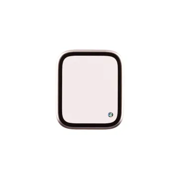 VOLTE-TEL ALUMINIUM TEMPERED GLASS APPLE WATCH 4/5/6/SE 44mm 3D CURVED 1.78in 0.30mm FULL COVER & INSTALLATION TOOL STARLIGHT