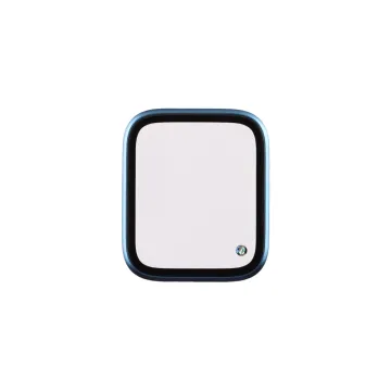 VOLTE-TEL ALUMINIUM TEMPERED GLASS APPLE WATCH 4/5/6/SE 44mm 3D CURVED 1.78in 0.30mm FULL COVER & INSTALLATION TOOL BLUE