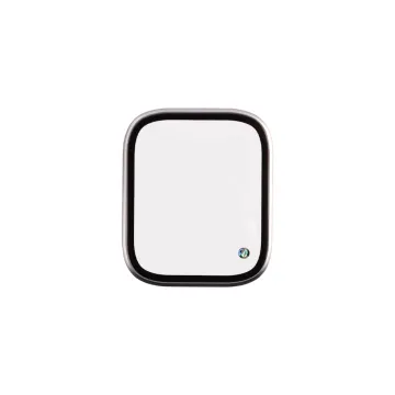 VOLTE-TEL ALUMINIUM TEMPERED GLASS APPLE WATCH 7/8/9 41mm 3D CURVED 1.69in 0.30mm FULL COVER & INSTALLATION TOOL SILVER