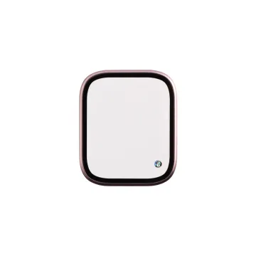 VOLTE-TEL ALUMINIUM TEMPERED GLASS APPLE WATCH 7/8/9 41mm 3D CURVED 1.69in 0.30mm FULL COVER &C INSTALLATION TOOL PINK