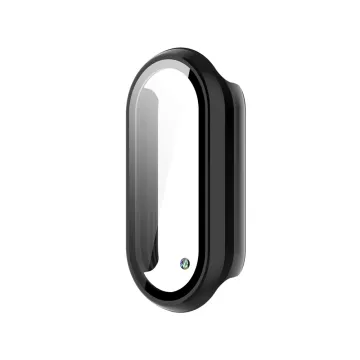 VOLTE-TEL PC EDGE COVER TEMPERED GLASS WATCH XIAOMI SMART BAND 8/9/9NF/10 1.62in 9H 0.30mm WITH KEY 3D FULL GLUE FULL COVER BLAC