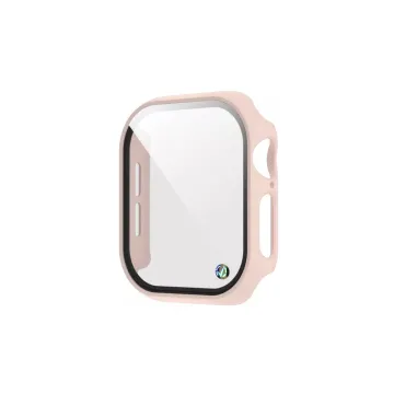 VOLTE-TEL PC EDGE COVER TEMPERED GLASS APPLE WATCH 10/ WATCH 11 42mm 1.77in 9H 0.30mm WITH KEY 3D FULL GLUE FULL COVER PINK