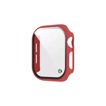 VOLTE-TEL PC EDGE COVER TEMPERED GLASS APPLE WATCH 10/ WATCH 11 42mm 1.77in 9H 0.30mm WITH KEY 3D FULL GLUE FULL COVER BURGUNDY
