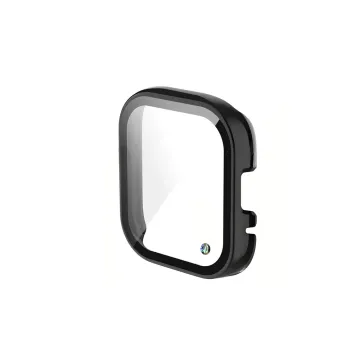 VOLTE-TEL PC EDGE COVER TEMPERED GLASS XIAOMI REDMI WATCH 3 ACTIVE 1.75in 9H 0.30mm WITH KEY 3D FULL GLUE FULL COVER BLACK