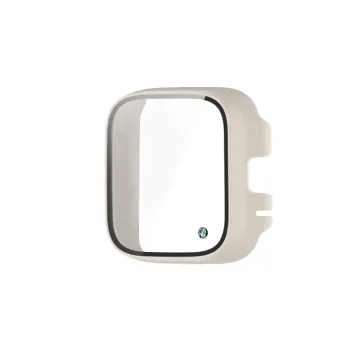 VOLTE-TEL PC EDGE COVER TEMPERED GLASS XIAOMI REDMI WATCH 3 ACTIVE 1.75in 9H 0.30mm WITH KEY 3D FULL GLUE FULL COVER OFF WHITE