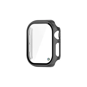VOLTE-TEL PC EDGE COVER TEMPERED GLASS APPLE WATCH 10/ WATCH 11 46mm 1.96in 9H 0.30mm WITH KEY 3D FULL GLUE FULL COVER GREY