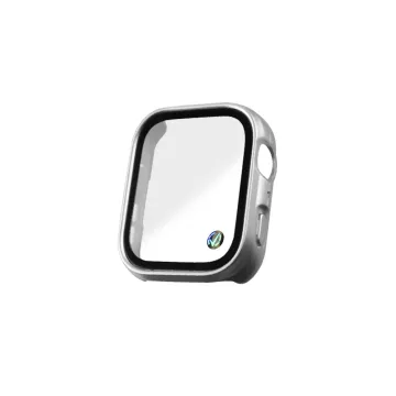 VOLTE-TEL PC EDGE COVER TEMPERED GLASS HUAWEI WATCH FIT 4 1.82in 9H 0.30mm WITH KEY 3D FULL GLUE FULL COVER SILVER