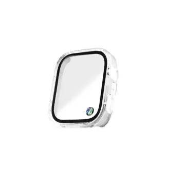 VOLTE-TEL PC EDGE COVER TEMPERED GLASS HUAWEI WATCH FIT 4 PRO 45mm 1.82in 9H 0.30mm WITH KEY 3D FULL GLUE FULL COVER TRANSPARENT