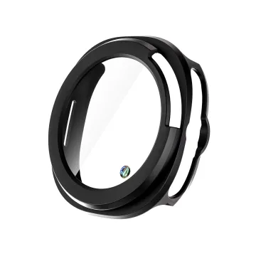VOLTE-TEL PC EDGE COVER TEMPERED GLASS SAMSUNG GALAXY WATCH 8 CLASSIC 46mm 1.3in 9H 0.30mm 3D FULL GLUE FULL COVER BLACK