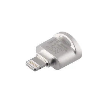 NSP N34 OTG TF/MICRO SD TO LIGHTNING SILVER