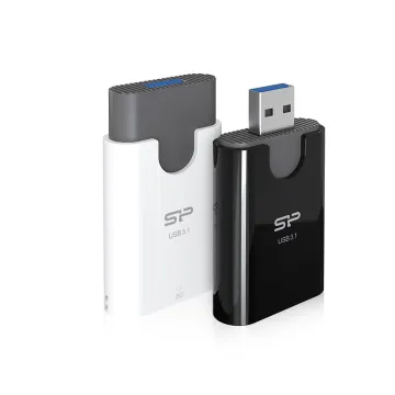 SILICON POWER CARD READER COMBO USB 3.2 GEN.1 SPU3AT5REDEL300W WHITE