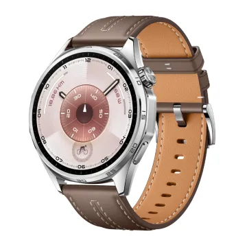 SMART WATCH HUAWEI GT 6 46MM 1.47in 55020FTW ΑΔΙΑΒΡΟΧΟ (GREY LEATHER STRAP) GR