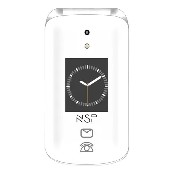 ΚΙΝΗΤΟ ΜΕ ΠΛΗΚΤΡΑ NSP 2700DS 2G FLIP 2.8in 64MB/128MB DUAL SIM RADIO-MP3/MP4 SOS BUTTON WHITE GR