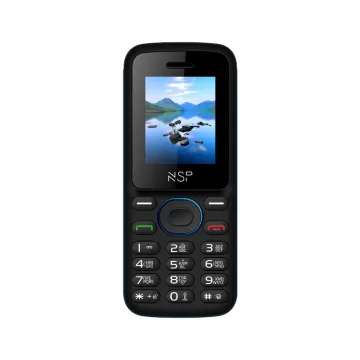 ΚΙΝΗΤΟ ΜΕ ΠΛΗΚΤΡΑ NSP 1800DS 2G 1.8in DUAL SIM 32MB/32MB RADIO-MP3/MP4 BLACK-BLUE + HANDS FREE GR